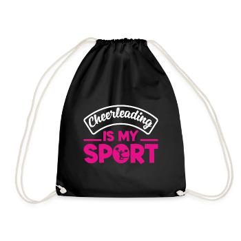 Cheerleading Is My Sport Cheerleader Gymnast Cheer - Turnbeutel - Schwarz - Vorne
