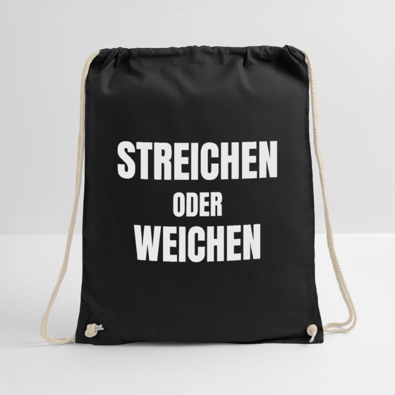 Steichen oder weichen! Drawstring Bag