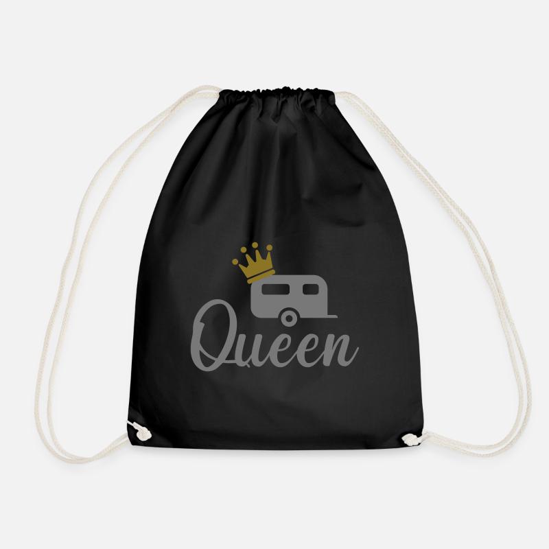 Camping Queen - Turnbeutel - Schwarz