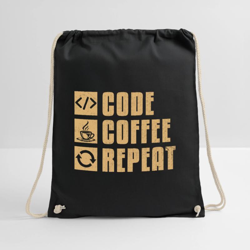 Café Codage Programmeur Codeur Développeur Nerd Coff Sac de sport léger