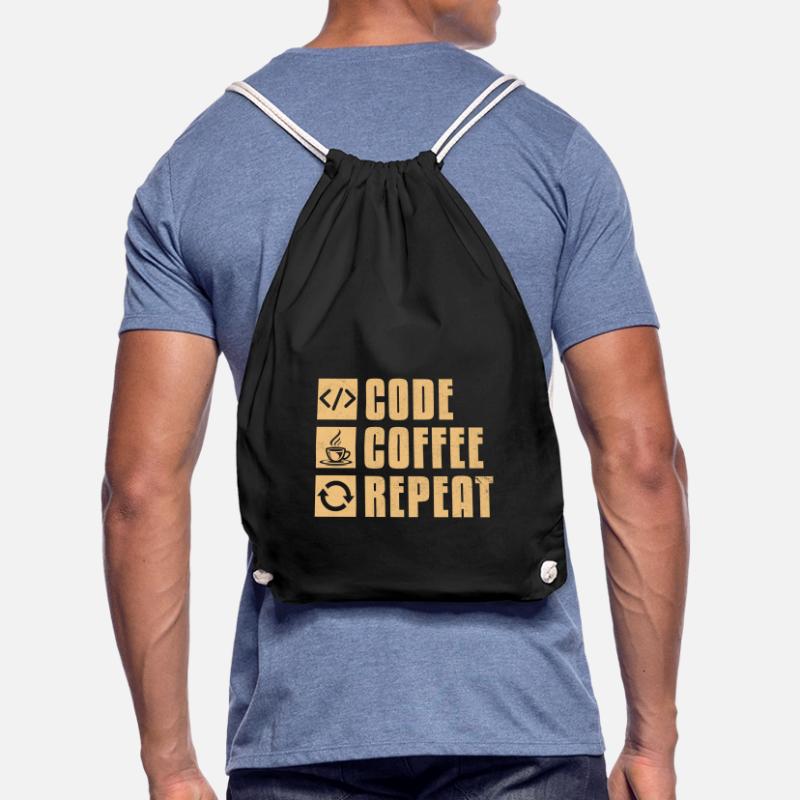 Café Codage Programmeur Codeur Développeur Nerd Coff Sac de sport léger