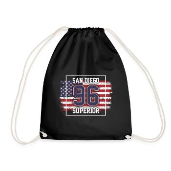 San Diego - Drawstring Bag - black - Front