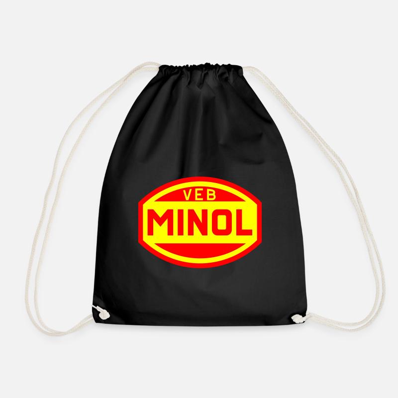 VEB Minol (Farben änderbar) - Turnbeutel - Schwarz