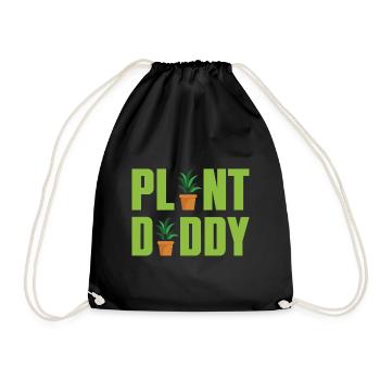 Plant Daddy Graphic Gardener Gardening Horticultur - Turnbeutel - Schwarz - Vorne