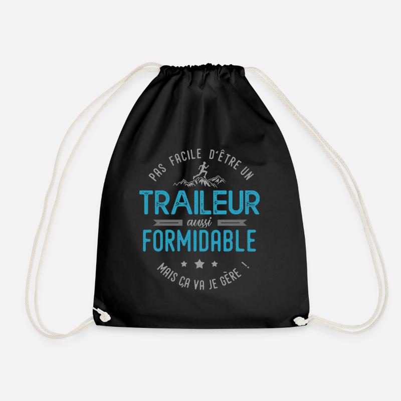 traileur formidable course à pien run running - Sac de sport léger - noir
