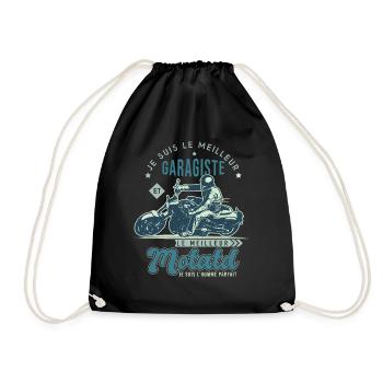 Motard le meilleur garagiste cadeau cool - Sac de sport léger - noir - Devant