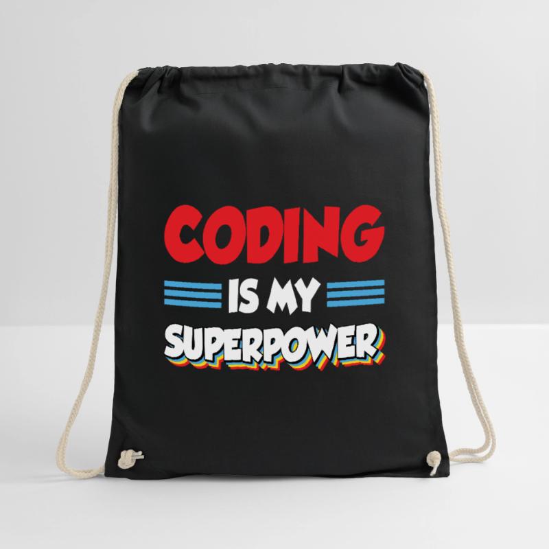 Coding Is My Superpower Programming Coder Computer Turnbeutel