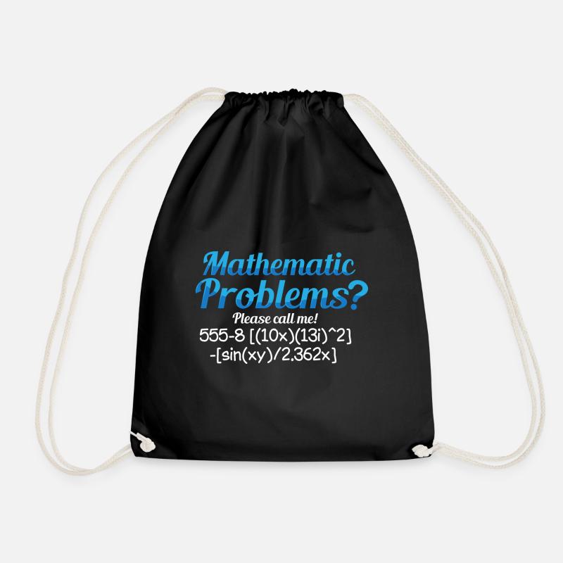 Mathe Mathematik Lehrer Student Wissenschaft - Turnbeutel - Schwarz