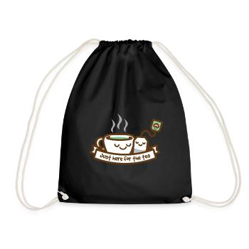 Juste ici pour le thé - Sac de sport léger - noir - Devant