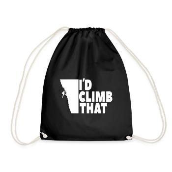 Climbing Escalade de montagne de la paroi rocheuse cadeau - Sac de sport léger - noir - Devant