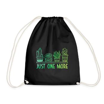 Just One More Gardening Garden Horticulture Garden - Turnbeutel - Schwarz - Vorne