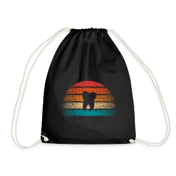 Vintage Dentist Dental Hygienist Dentistry Dentist - Drawstring Bag - black - Front