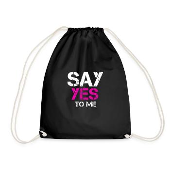 Dis moi oui bébé dis oui fais une demande en mariage - Sac de sport léger - noir - Devant