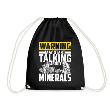 Funny geologist pun - Drawstring Bag - black - Front