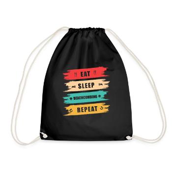 Peignage de plage - Sac de sport léger - noir - Devant