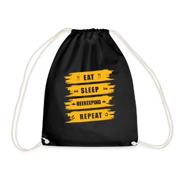 Beekeeper Beekeeper Beekeeper - Drawstring Bag - black - Front