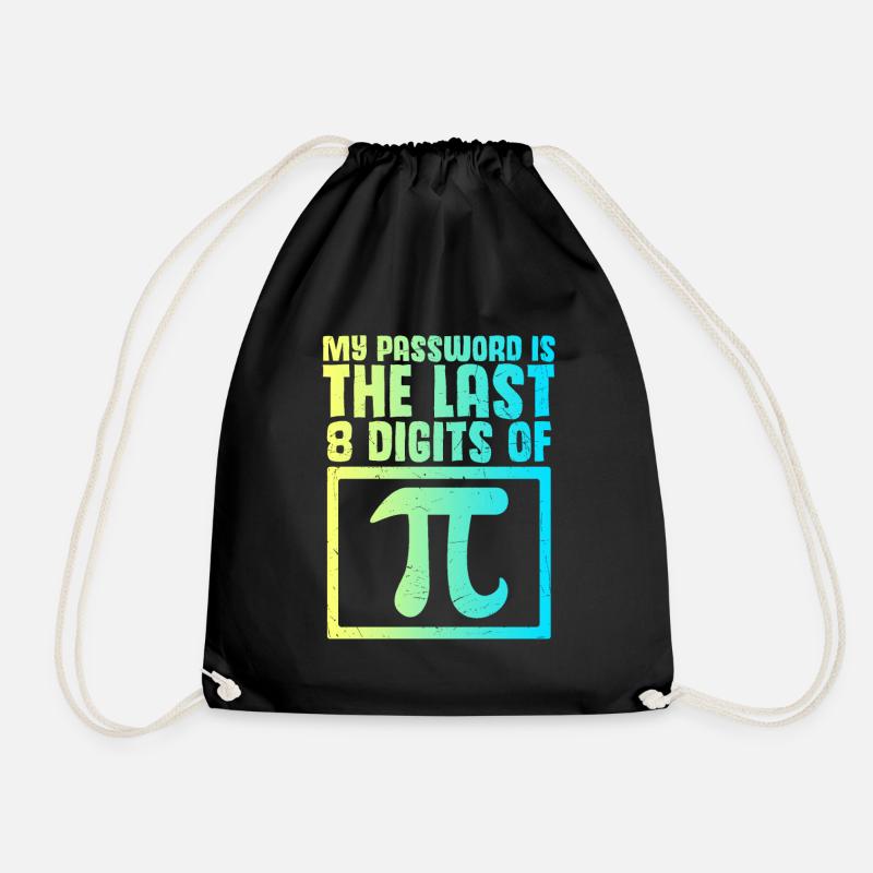 Funny password - Drawstring Bag - black