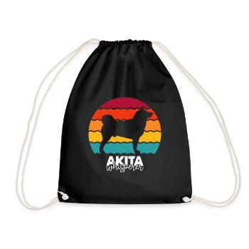 Akita - Turnbeutel - Schwarz - Vorne