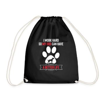 American Pit Bull Terrier - Turnbeutel - Schwarz - Vorne