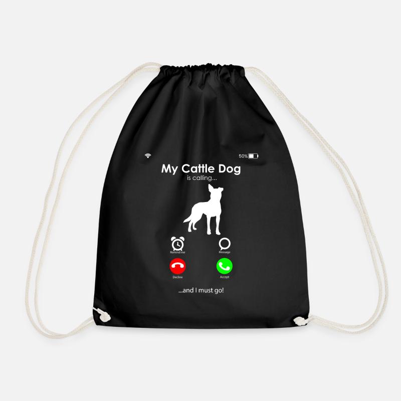 Australian Cattle Dog - Turnbeutel - Schwarz