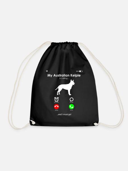 Australian Kelpie - Turnbeutel - Schwarz