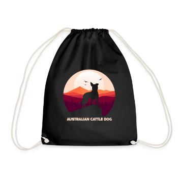 Bouvier australien - Sac de sport léger - noir - Devant
