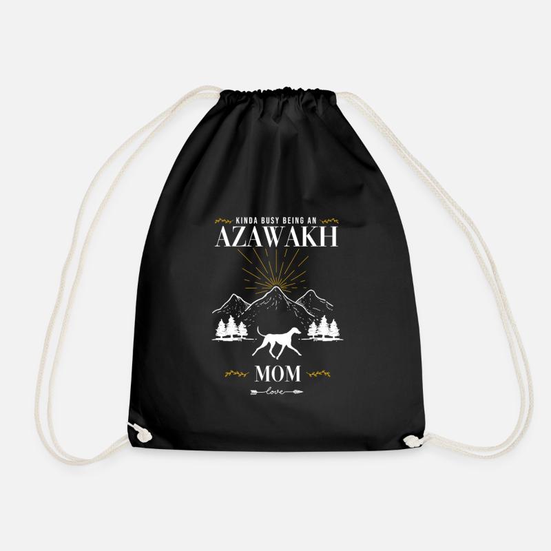 Azawakh - Turnbeutel - Schwarz