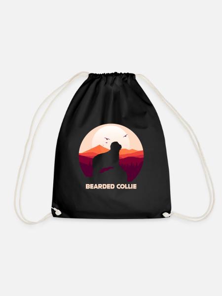 Bearded Collie - Turnbeutel - Schwarz
