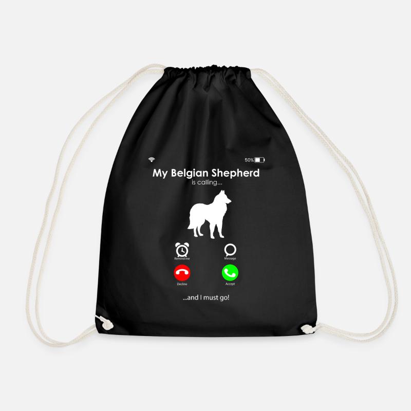 Belgischer Schäferhund - Turnbeutel - Schwarz