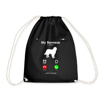 Berner Sennenhund - Turnbeutel - Schwarz - Vorne