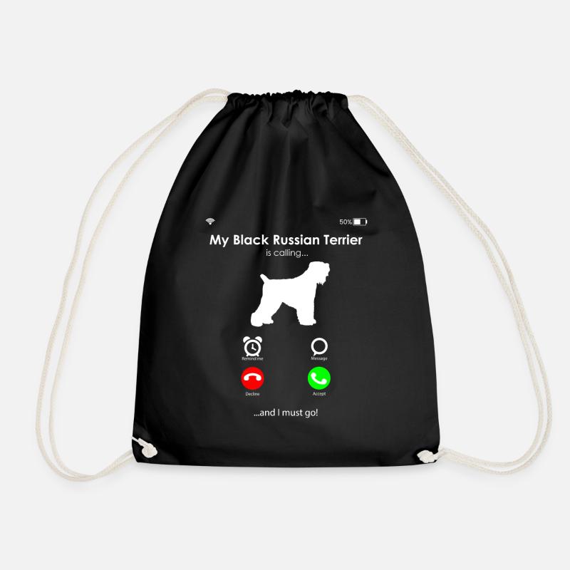 Black Russian Terrier - Turnbeutel - Schwarz