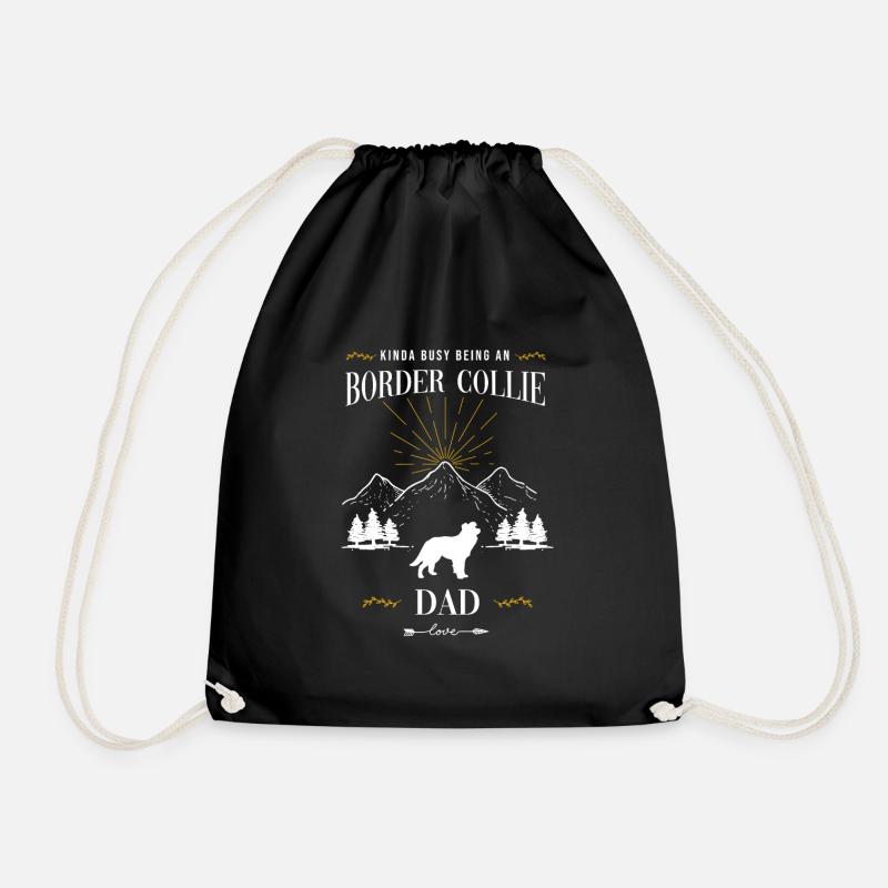 Border Collie - Turnbeutel - Schwarz