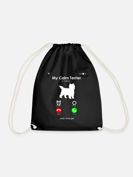 Cairn Terrier - Turnbeutel - Schwarz
