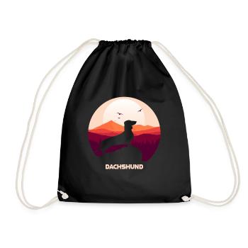 Teckel - Sac de sport léger - noir - Devant