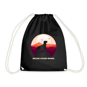 Deutsch Cocker Spaniel - Sac de sport léger - noir - Devant