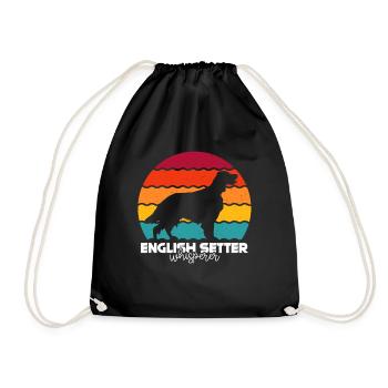 Deutsch Setter - Drawstring Bag - black - Front