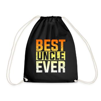 Bester Onkel aller Zeiten Lieblingsonkel lustig - Turnbeutel - Schwarz - Vorne