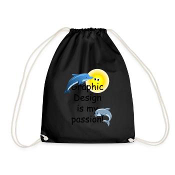 Drôle de conception graphique de mème, la conception graphique est mon - Sac de sport léger - noir - Devant