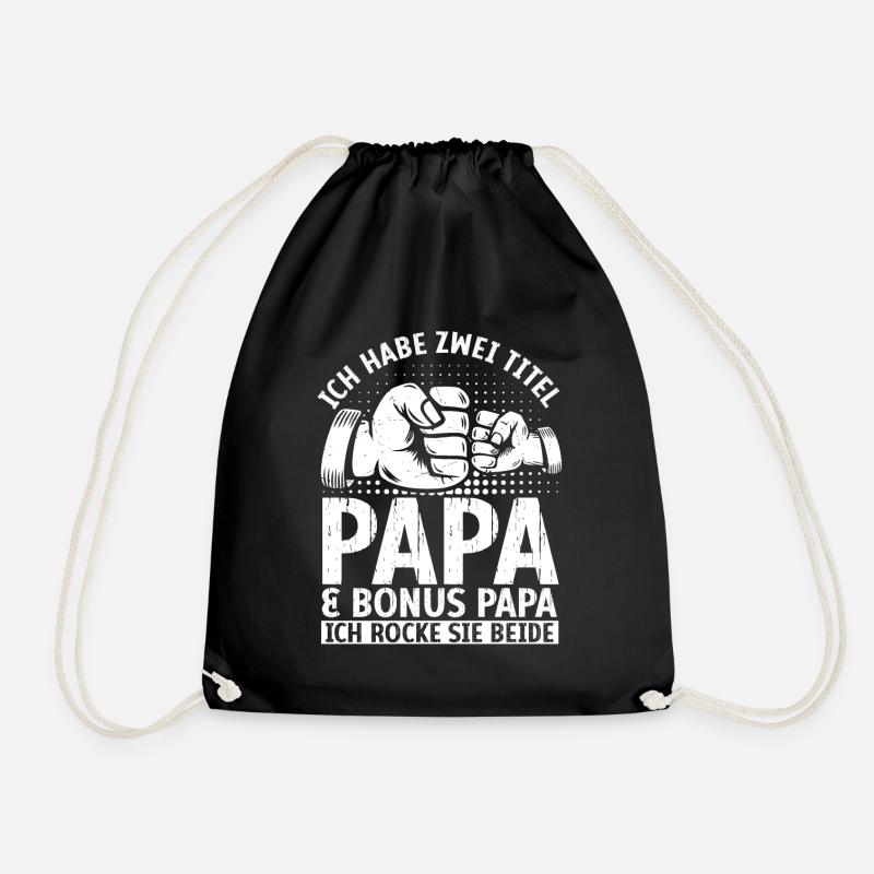 Bonus Papa - Turnbeutel - Schwarz