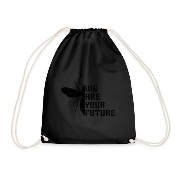 Abeilles Nous sommes l'avenir - Sac de sport léger - noir - Devant