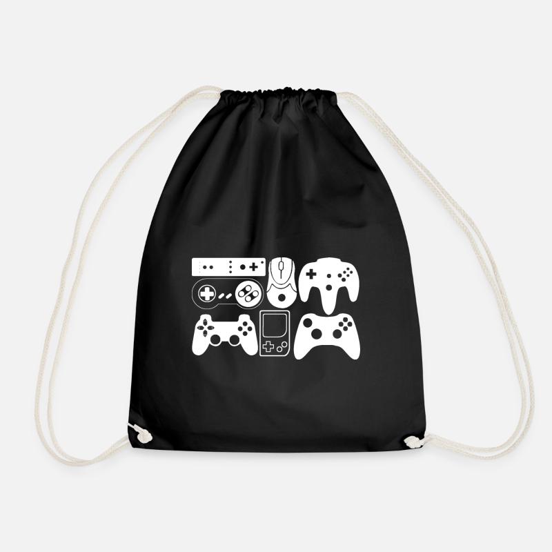 Controller Gaming - Turnbeutel - Schwarz