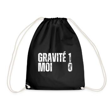 GRAVITÉ 1 MOI 0 Pied Casser Bras Cassé Jambe Casse - Sac de sport léger - noir - Devant
