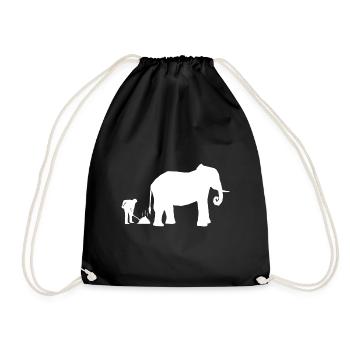 Retro Graphic Animal Keeper Zoo Keeper Animal Love - Turnbeutel - Schwarz - Vorne