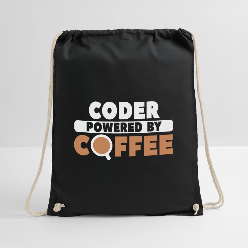 Coder Coffee Drawstring Bag