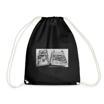 Money - Drawstring Bag - black - Front