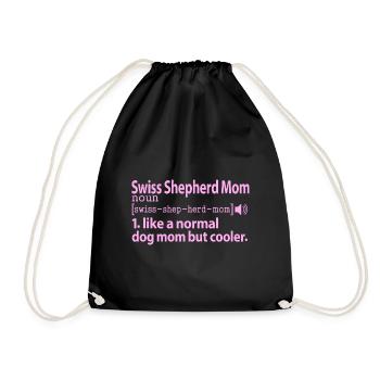 Blanc Blanc Berger Suisse Mama Rose - Sac de sport léger - noir - Devant