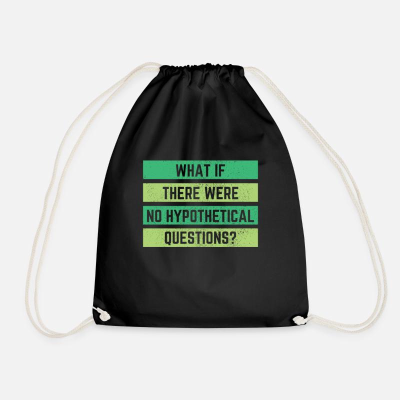 Philosophie Geschenk - Turnbeutel - Schwarz