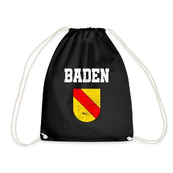 Blason de Baden Badisch cadeau du Badnerland - Sac de sport léger - noir - Devant