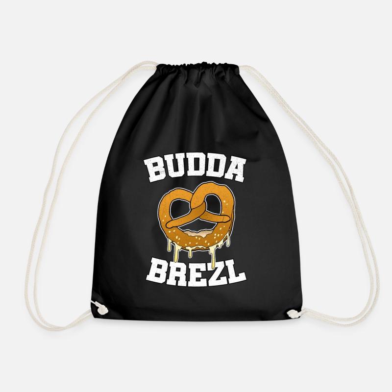 Butterbrezel Badisch Brezel Baden lustig Geschenk - Turnbeutel - Schwarz