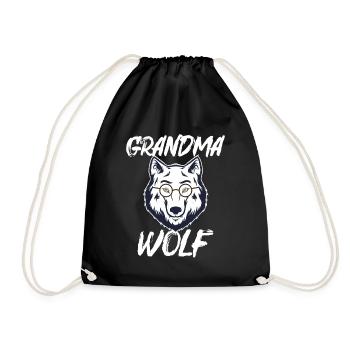 Cadeau de lunettes de grand-loup blanc Direwolf - Sac de sport léger - noir - Devant
